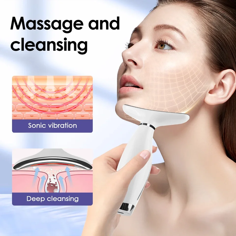 LED Facial Neck Massager Beauty Device