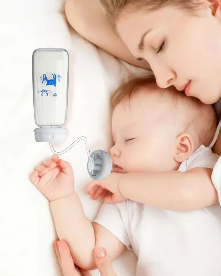 Hands-Free Baby Bottle with Tube